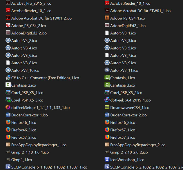 Extracted App-V Icons